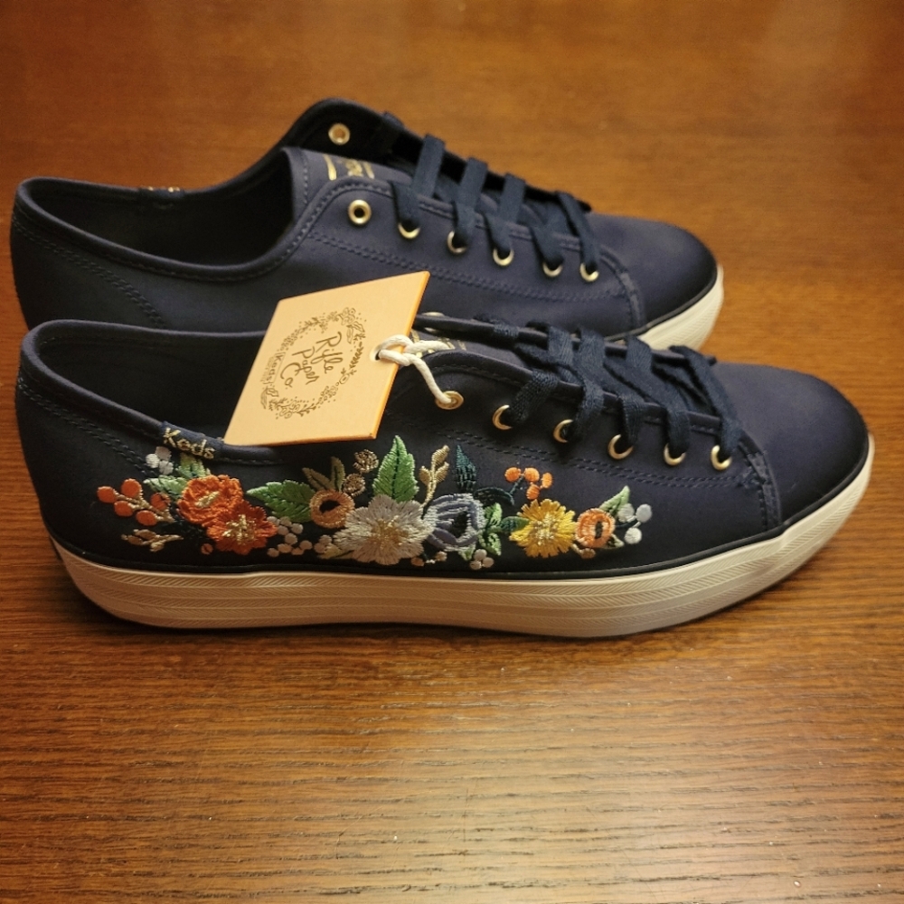 Rifle Paper x Keds Vintage Blossoms Triple Decker Sneaker